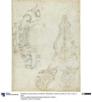 Prunkhelme. Pferdehelm. Cartouche