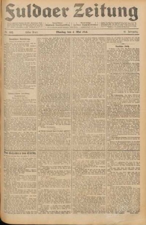 Ausgabe vom Montag, den 04. Mai 1914.