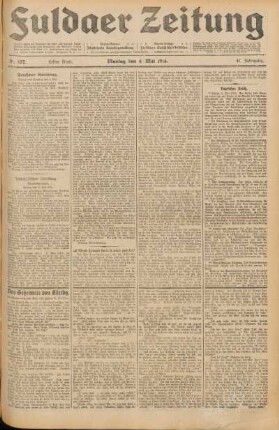 Ausgabe vom Montag, den 04. Mai 1914.
