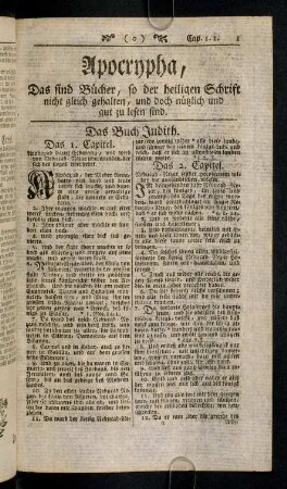 1-138, Buecher, so man Apocrypha nennet