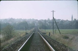 Heiningen Bahnübergang Telegrafenleitung