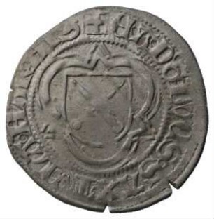 Münze, 1/2 Groschen (Schwertgroschen), 1482