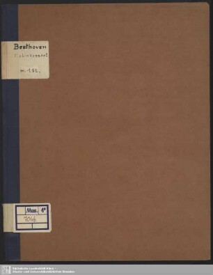 L. van Beethoven's Violin Compositionen : Neue Ausgabe revidiert mit Fingersatz u. Bogenstrich versehen