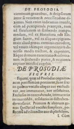 De Prosodiae Figuris.