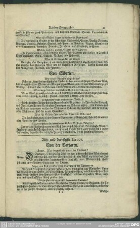 Acht und dreysigste Lection. Von der Tartarey