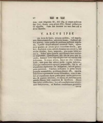 V. Arcvs Ipse.