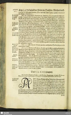 Das CLXIII. Capitel