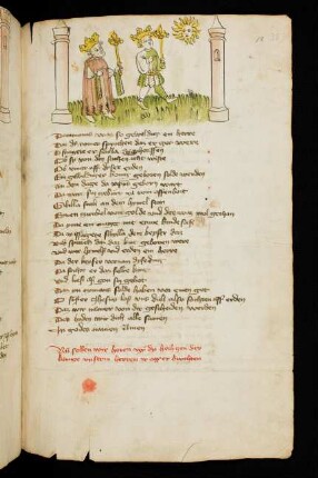 Kaiser Augustus und die Sibylle (als Mann dargestellt)