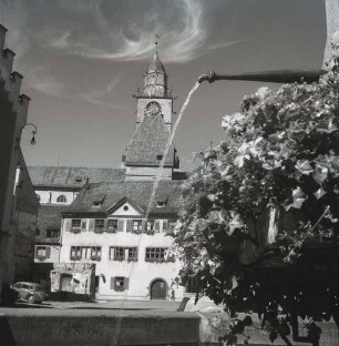 Überlingen - Überlingen : Überlingen. Hofstatt mit Münster und Rathaus