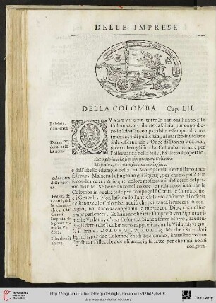 Cap. LII. Della Colomba