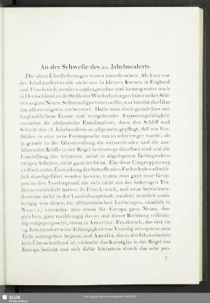 An der Schwelle des 20. Jahrhunderts