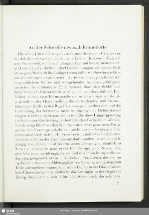 An der Schwelle des 20. Jahrhunderts