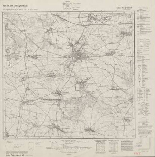 4865 Neumarkt i. Niederschlesien, Topographische Karte 1:25000 (4cm - Karte)