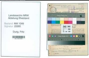 Entnazifizierung Fritz Dung , geb. 04.11.1892 (Musiker)