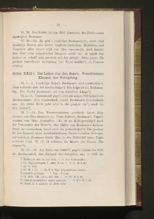 Adhy. XXII. Die Lehre von den Kalpa's. Verschiedene Klassen der Schöpfung.