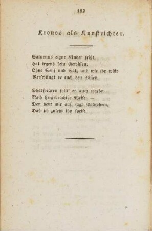 Kronos als Kunstrichter.