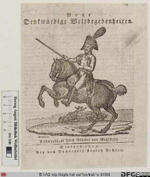 Bildnis Gebhard Leberecht Blücher (von Wahlstatt) (1814 Fürst)