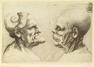 Groteskes Paar, Blatt 11 aus aus: Varie figurae et probae