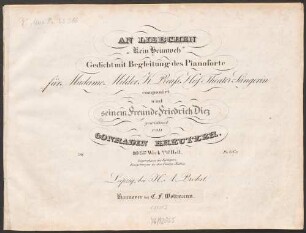An Liebchen : Kein Heimweh ; Ged. mit Begl. d. Pianoforte ; 80. W. 2. H.
