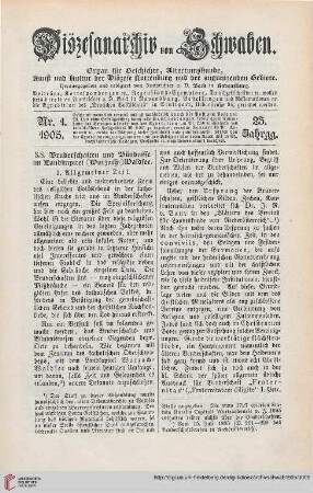 23: Bruderschaften und Bündnisse im Landkapitel (Wurzach-)Waldsee, [1]