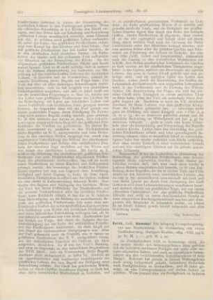 434-435 [Rezension] Gerok, Gust., Himmelan! Ein Jahrgang Evangelienpredigten aus Württemberg