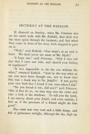 Incident at the window