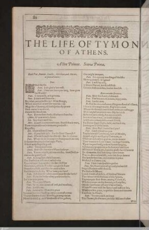 The life of Tymon of Athens