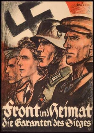 "Front und Heimat die Garanten des Sieges" (= Plakat Nr. 11 R.P.L. der NSDAP)