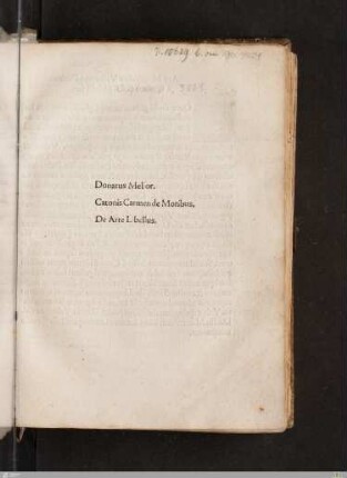 Ars minor : donatus melior