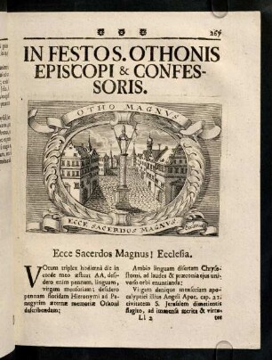 267-274, In Festos. Othonis Episcopi & Confessoris.