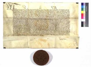 Kaiser Sigmund bestätigt der Äbtissin Clara von Montfort und dem Konvent des Klosters Buchau die Privilegien.