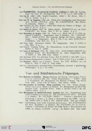Cambrésis (Nr. 923-935)