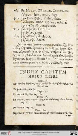 Index capitum hujus libri