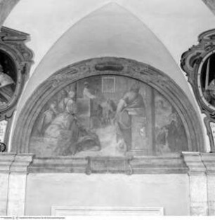 Freskenzyklus zum Leben des heiligen Franziskus von Paola, Ein Franziskaner predigt gegen den heiligen Franziskus von Paola