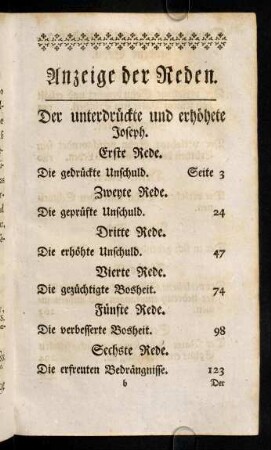B1r-B2v, Anzeige der Reden