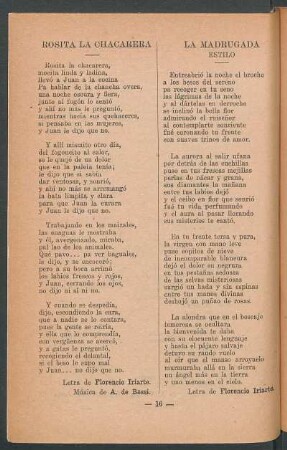 La madrugada : Estilo