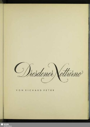 Dresdener Notturno