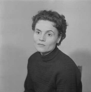 Porträtaufnahmen der Schauspielerin Gisela May : Porträt von Gisela May