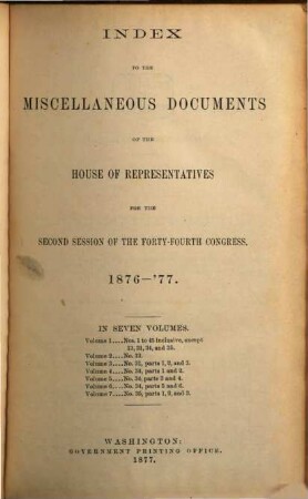 House documents. [294,5.] 1876/77 = Congress 44, Sess. 2