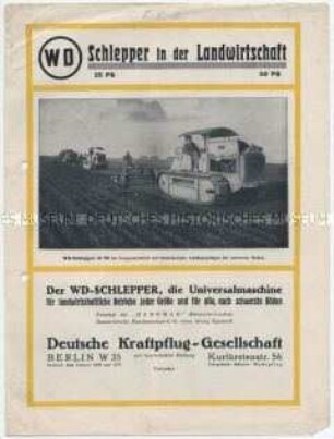 Schlepper der Deutschen Kraftpflug-Gesellschaft