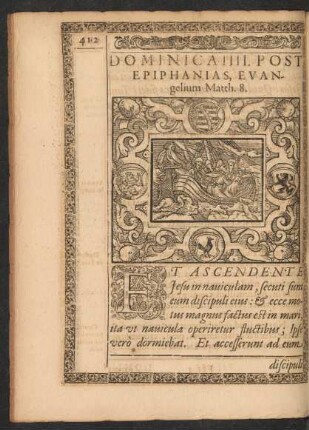 Dominica IIII. Post Epiphanias, Evangelium Matth. 8.