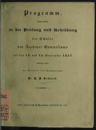 Ueber das Gesetz der Elimination von n unbekannten Grössen aus n Gleichungen des ersten Grades