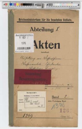 Ausstellung von Waffenscheinen, Waffen-, Schießverbote, Waffenlagerverwaltung: Bd. 2