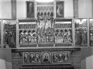 Altar bei geöffnetem Zustand — Linker Flügel, Innenseite: Der Kuß des Judas