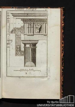 X. L'Ordre Dorique. Description de...