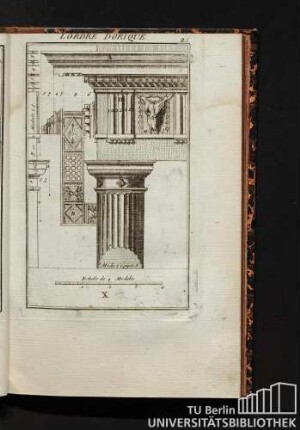X. L'Ordre Dorique. Description de...