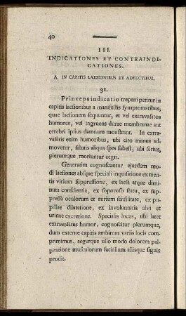 III. Indicationes Et Contraindi-Cationes.