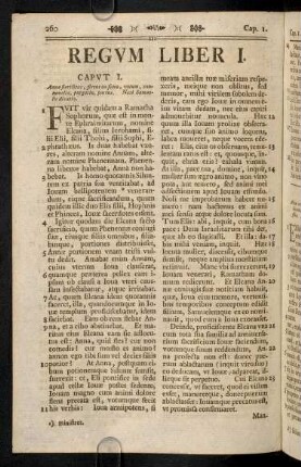 260-295, Regum Liber I