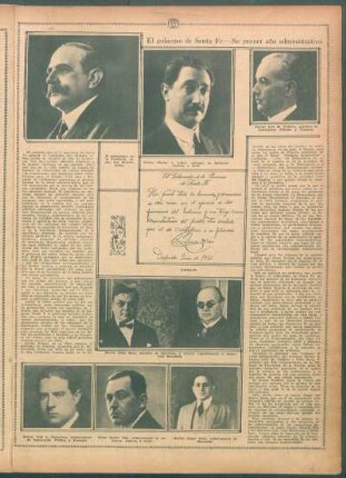 El gobierno de Santa Fe.- Su primer año administrativo
