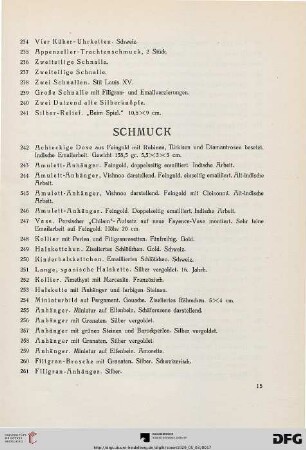 Schmuck (Nr. 242-274)